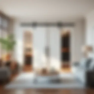 Modern barn door design in a contemporary interior