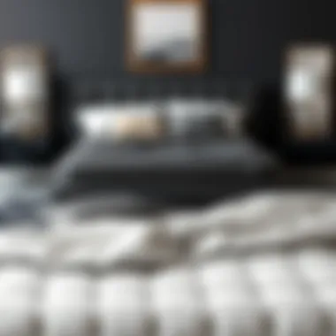 A selection of black bed set styles and textures