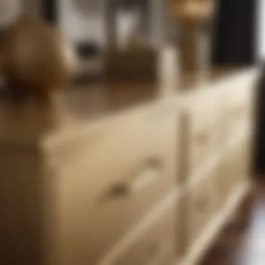 The Elegance of Brushed Gold Elegant brushed gold dresser pull showcasing its unique finish