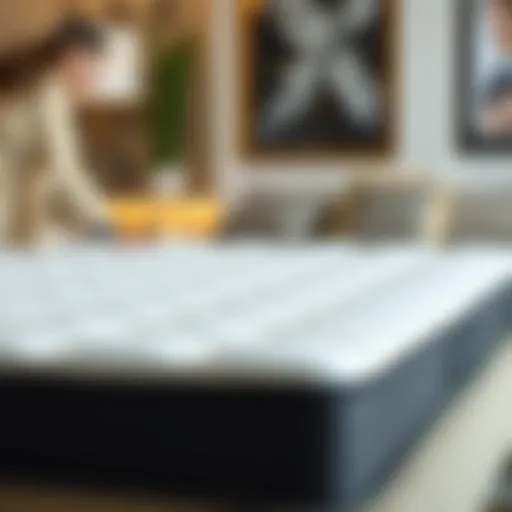 Queen size mattress topper with a textured surface