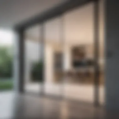 Minimalistic Aesthetics of Sliding Glass Doors Elegant modern sliding glass door design showcasing minimalistic aesthetics