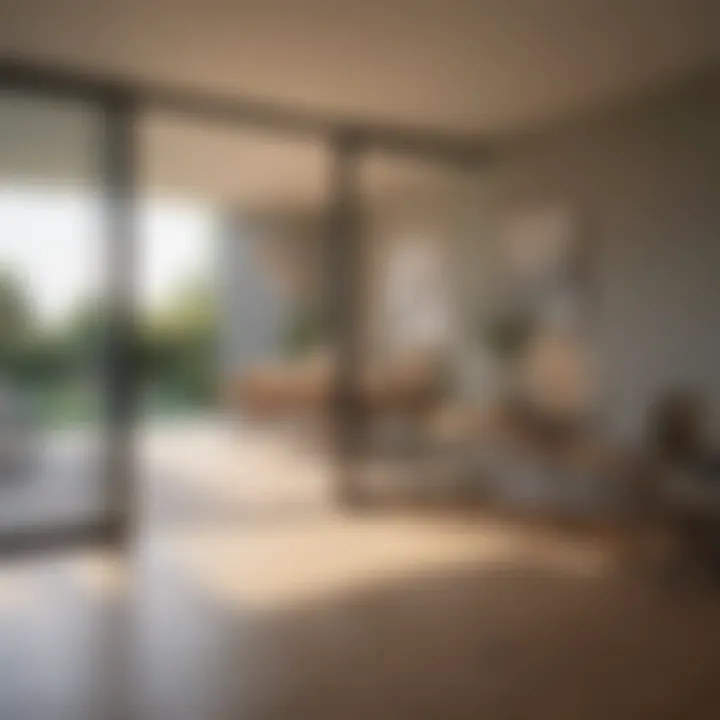 Energy-efficient sliding glass doors enhancing home lighting