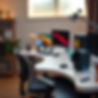 Budget-friendly gaming desk with essential features