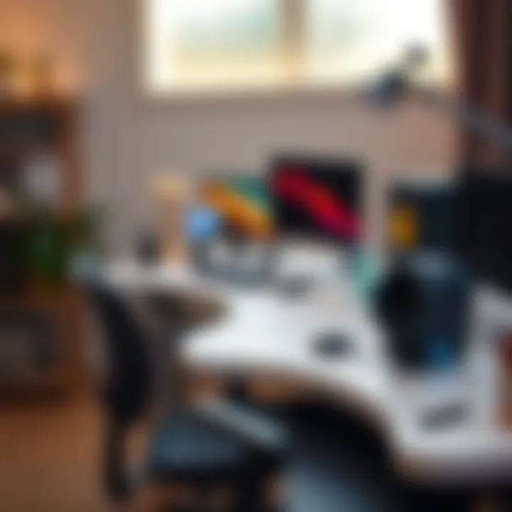 Budget-friendly gaming desk with essential features