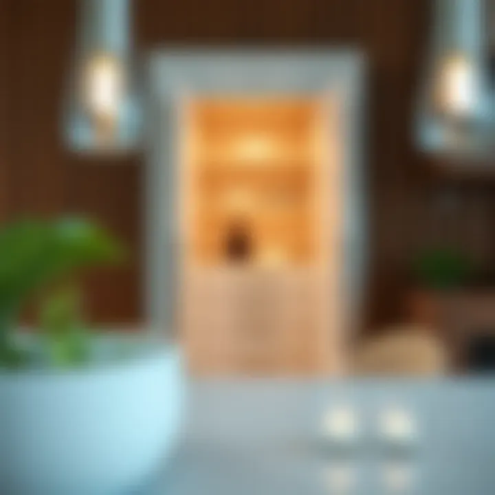 Contemporary pantry cabinet with sleek design