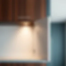 Stylish corner cabinet door showcasing modern design