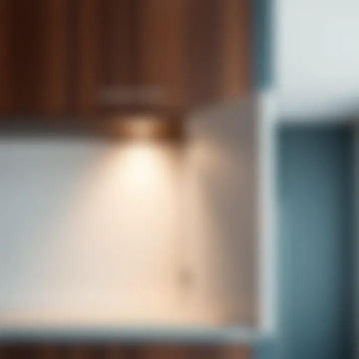 Stylish corner cabinet door showcasing modern design