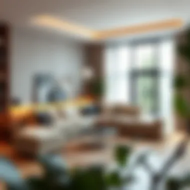 Cozy living space featuring a corner sofa with storage