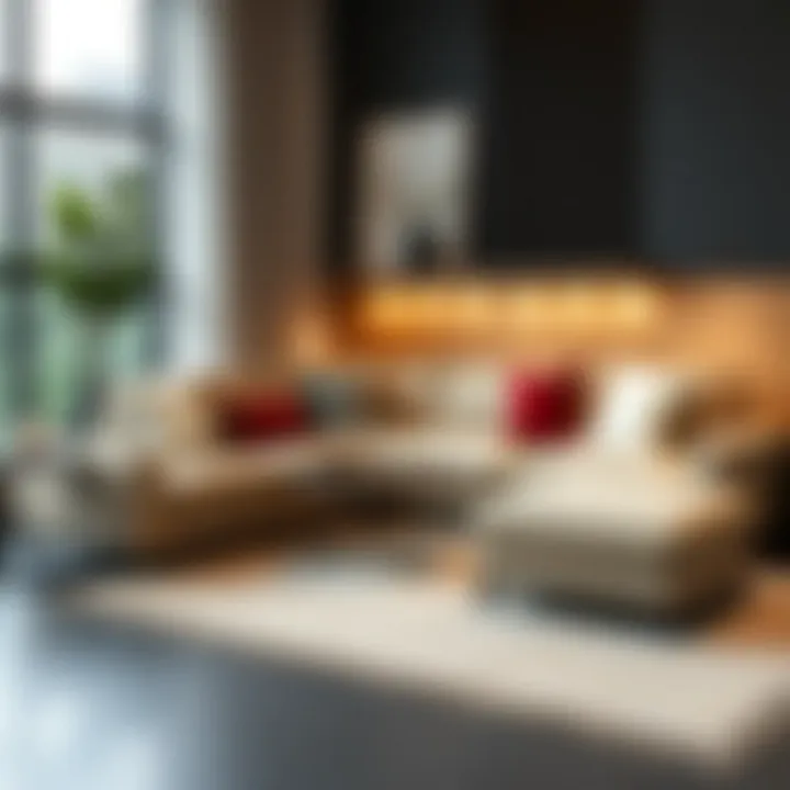 Contemporary corner sofa design showcasing various materials