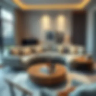 Functional corner sofa arrangement maximizing space