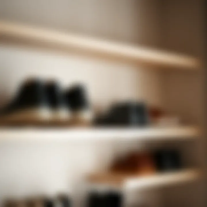 Step-by-step installation of hanging shelves for optimal shoe storage