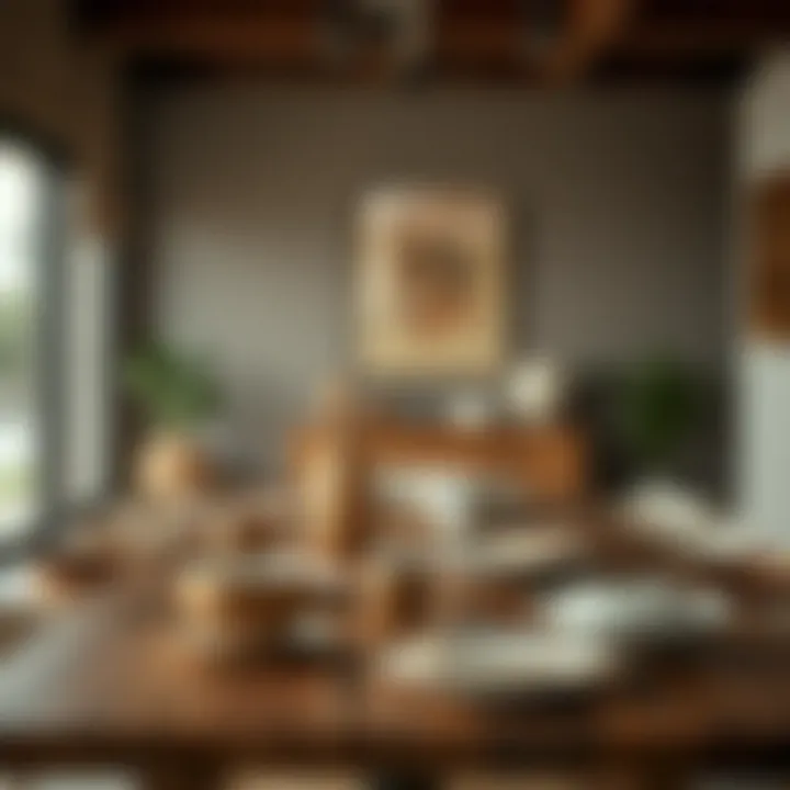 A contemporary dining table set with Portuguese dinnerware