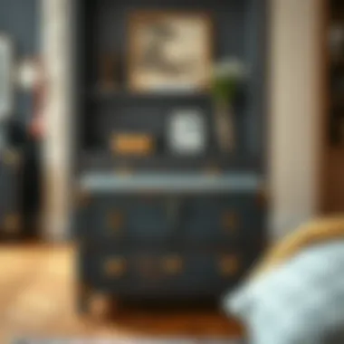 Vintage storage chest showcasing intricate craftsmanship