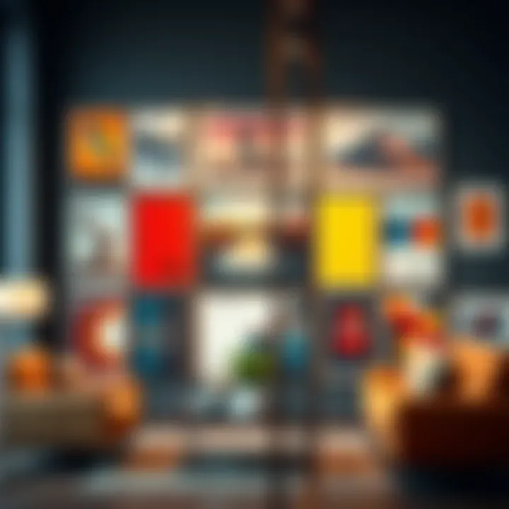 Colorful array of 9x11 posters showcasing diverse design styles