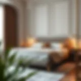 Elegant bed frame with integrated USB charging ports