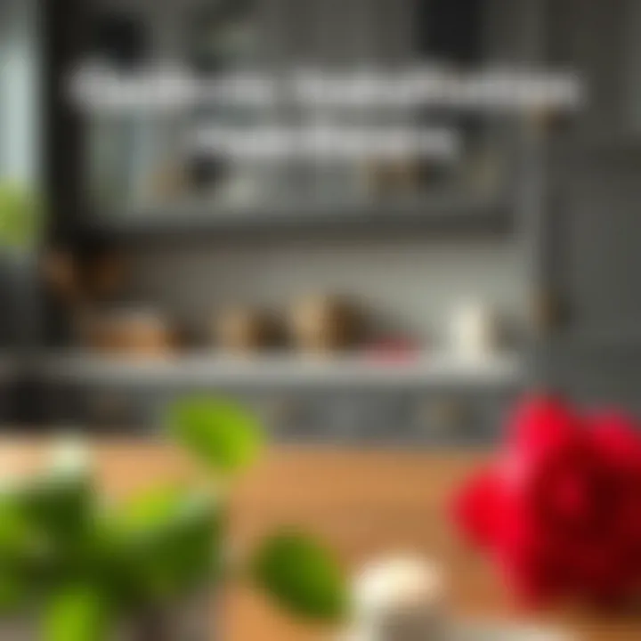 Step-by-step illustration of cabinet hardware installation