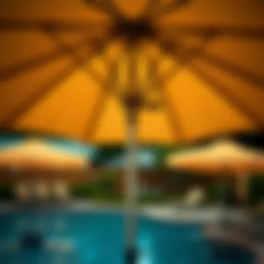 Durable construction of Costco pool umbrellas