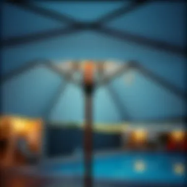 Functional features of a Costco pool umbrella