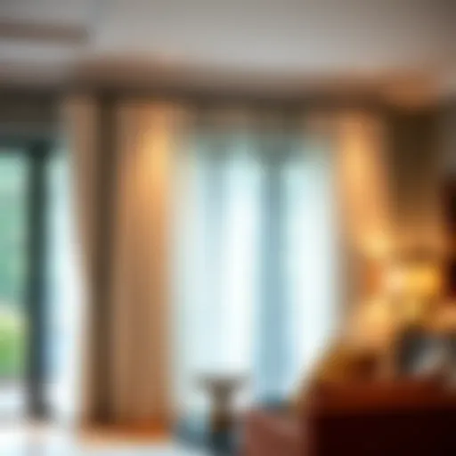 A selection of elegant curtain rod styles suitable for large windows