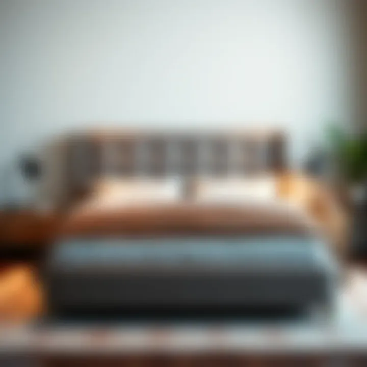 Luxurious upholstered bed frame adding comfort and style