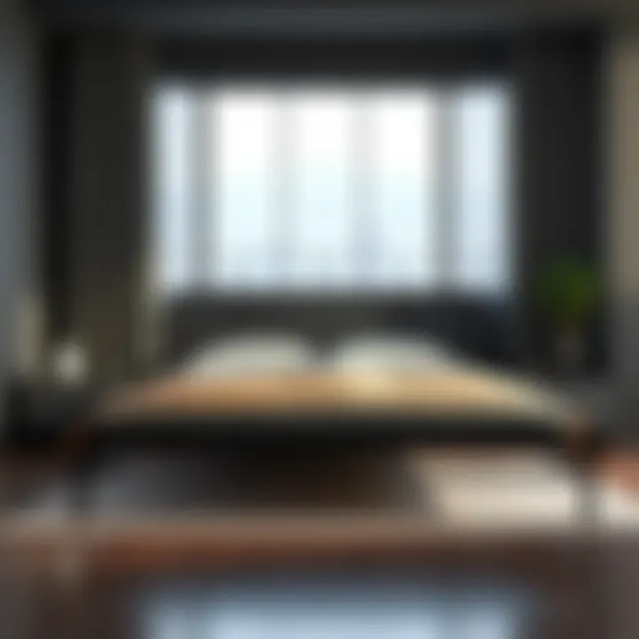 Modern metal bed frame emphasizing sleek lines and minimalism