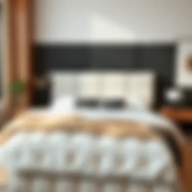 Versatile bed frame in a contemporary bedroom setting