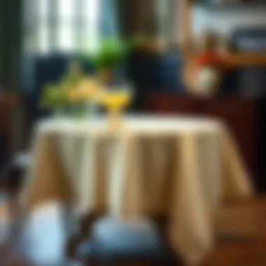 Maintenance tips for fabric tablecloths