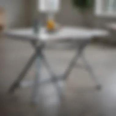 Modern table design featuring innovative folding legs