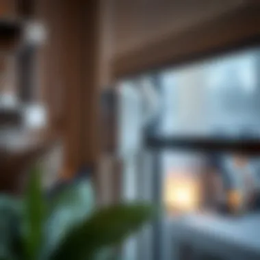 Close-up view of HomeKit roller blind motor showcasing its sleek design