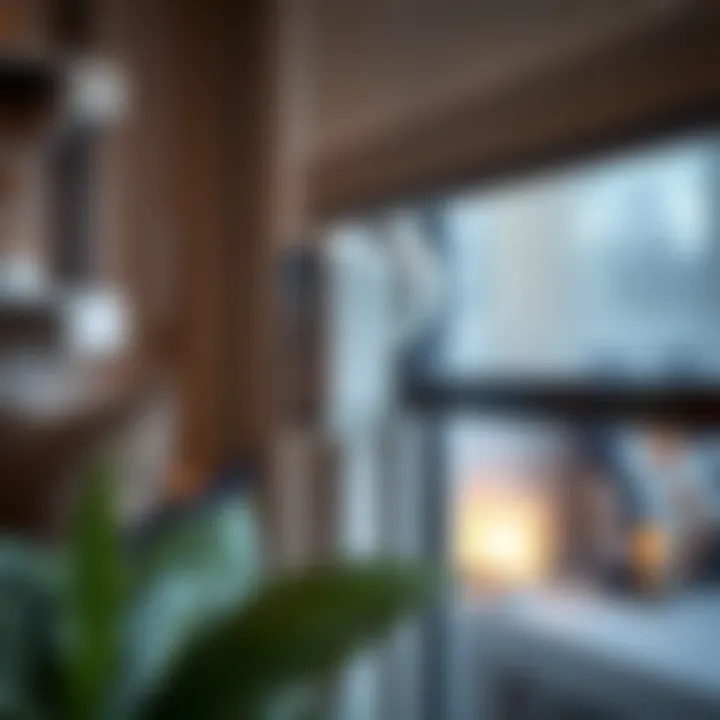 Close-up view of HomeKit roller blind motor showcasing its sleek design