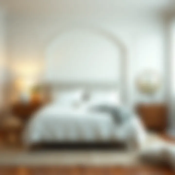 Calm bedroom setup featuring organic cotton king fitted sheets