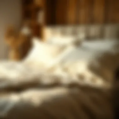 Natural fibers used in organic cotton bedding highlighting sustainability