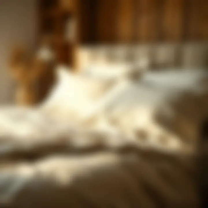 Natural fibers used in organic cotton bedding highlighting sustainability