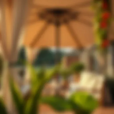 Step-by-step installation guide for patio umbrellas with curtains