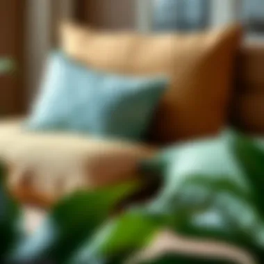 Ecological materials used in crafting plant leaf pillows