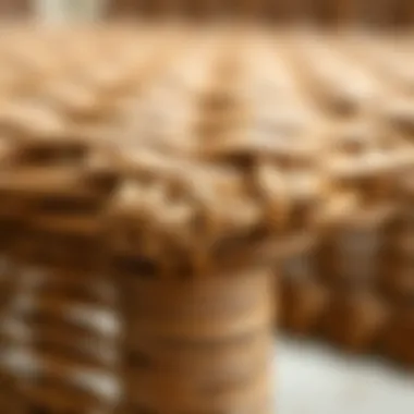 Close-up of rattan texture showcasing its durability and design
