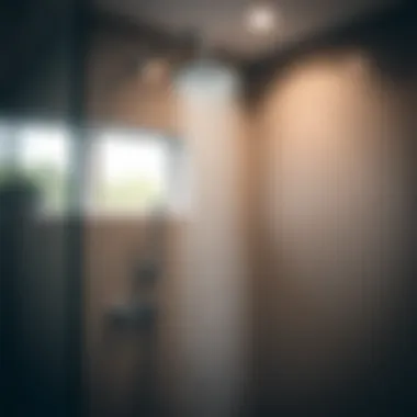 Elegant shower fixture showcasing modern design elements