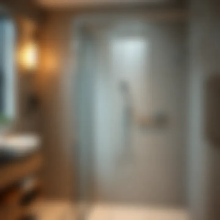 Visual representation of maintenance tips for shower systems