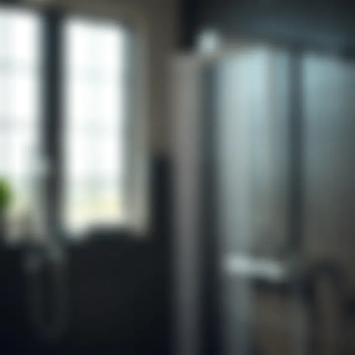 Illustration of shower components highlighting water efficiency