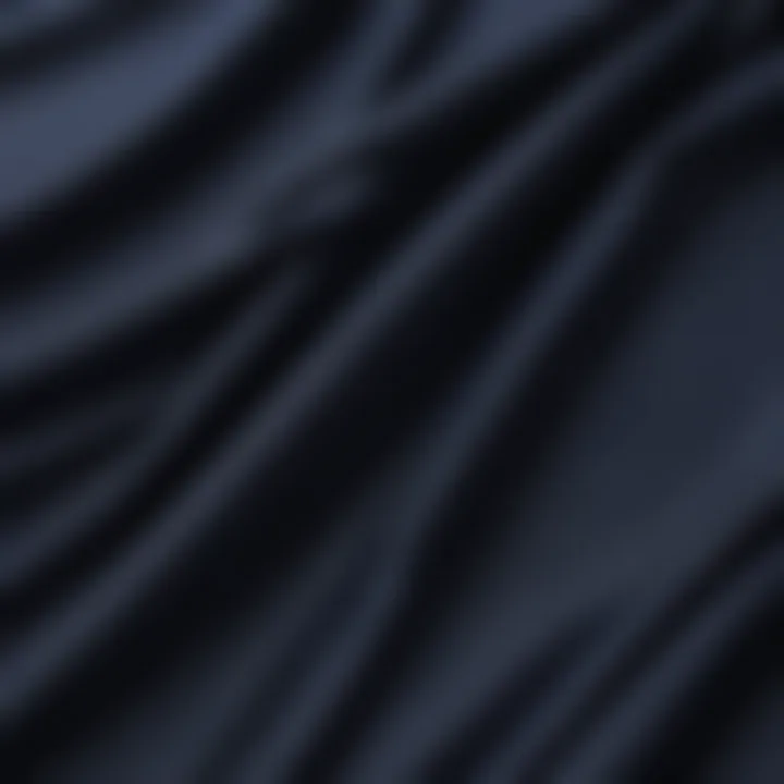 Close-up of navy blue crib bedding fabric texture