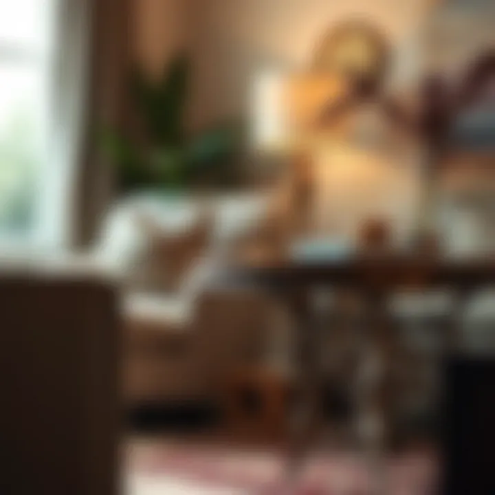 An ornate 30 inch accent table placed beside a cozy armchair, enhancing the room's ambiance.