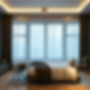 Modern curtain design enhancing contemporary bedroom decor