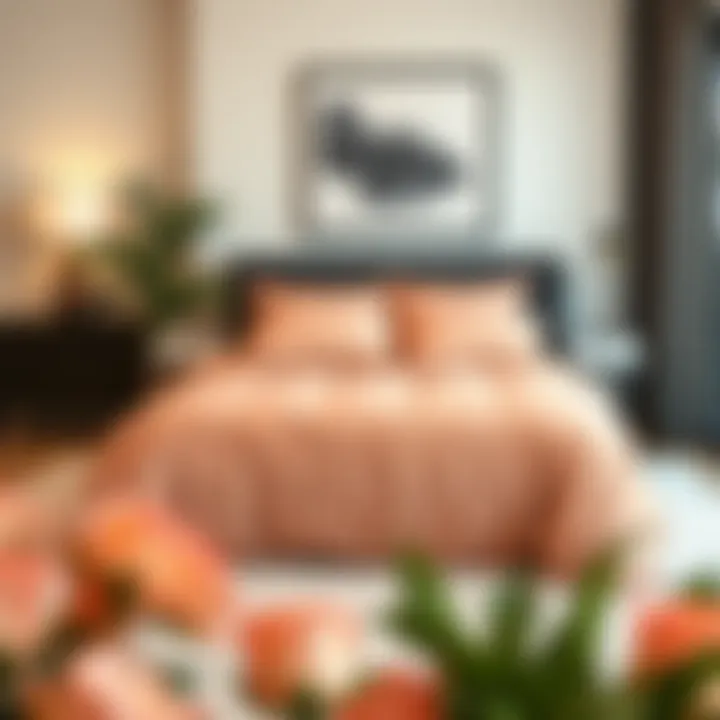 Stylish Bed-in-a-Bag Set in Modern Interior Stylish bed-in-a-bag set displayed in a modern interior