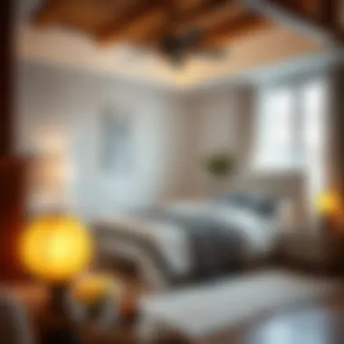 Cozy bedroom layout showcasing optimal space utilization