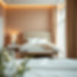 Serene bedroom color palette with soft hues