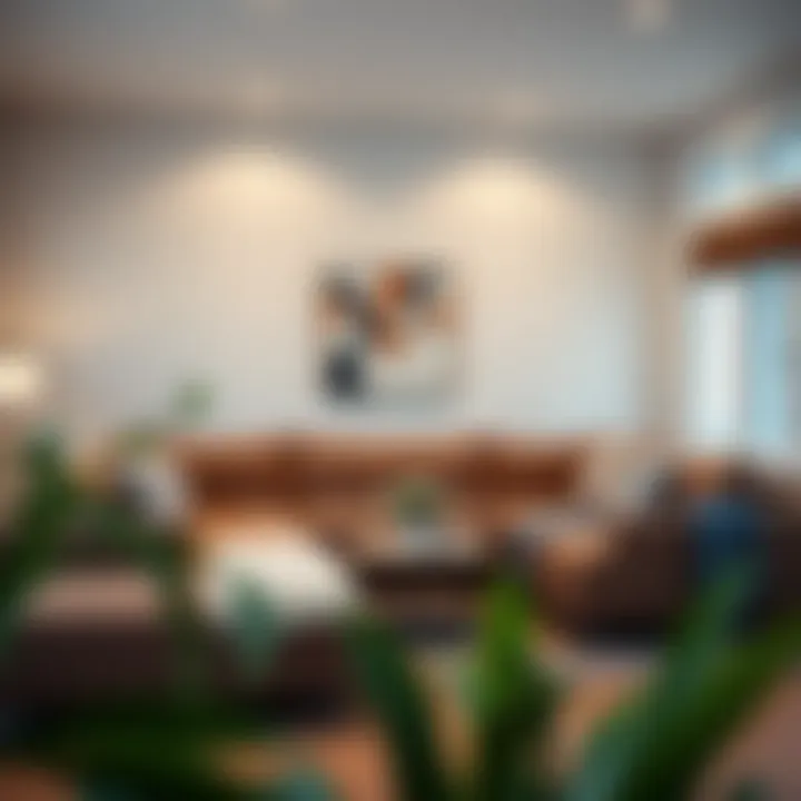 Cozy sectional sofa arranged for family gatherings