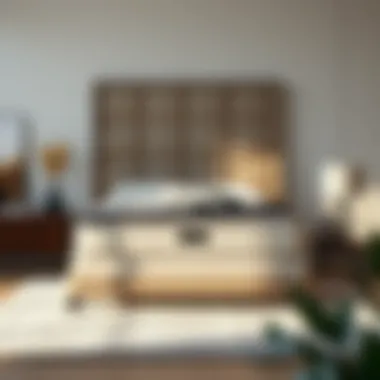 Elegant box spring set showcasing modern design elements