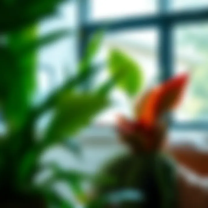 A vibrant indoor plant arrangement that enhances living space aesthetics