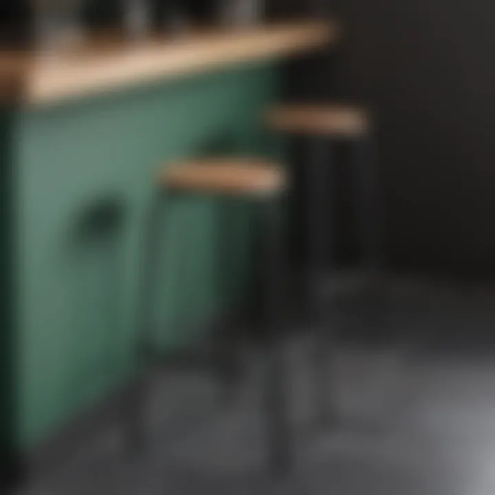 A budget-friendly bar stool option that does not compromise on style