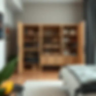 Versatile storage solutions showcased within an organized cabinet